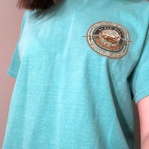 Teal Captiva no bad days medium shirt.